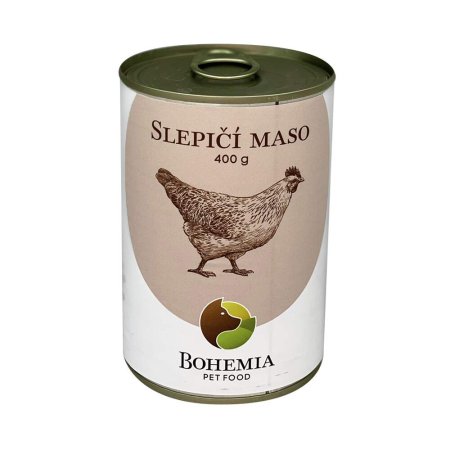 Bohemia Pet Food Slepačie mäso vo vlastnej šťave 400 g