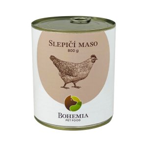 Bohemia Pet Food Slepačie mäso vo vlastnej šťave 800 g