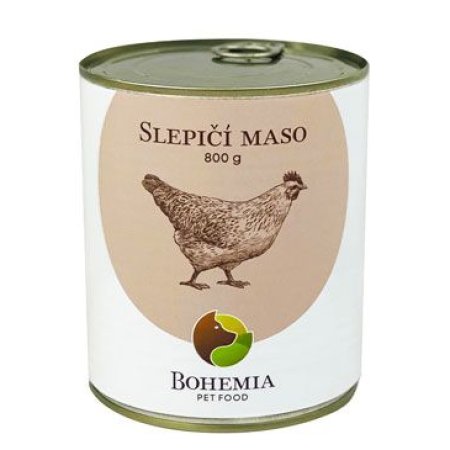 Bohemia Pet Food Slepačie mäso vo vlastnej šťave 800 g