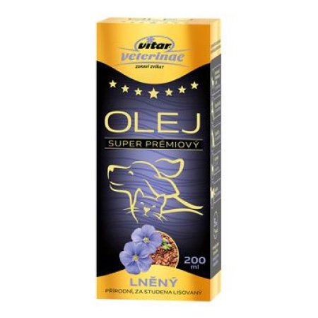VITAR Veterinae Ľanový olej 200 ml