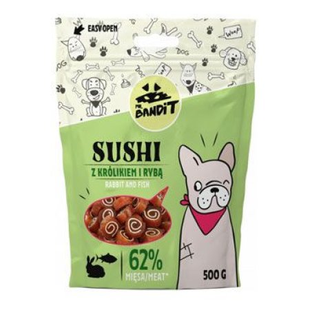 VetExpert Mr.Bandiť pochúťka SUSHI králik a ryba 500g