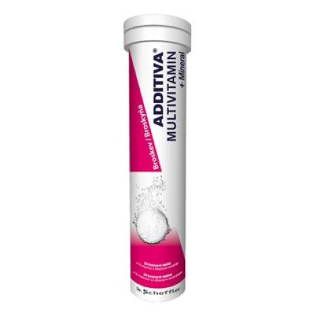 Multivitamín Additíva broskyňa + minerál tbl eff 20