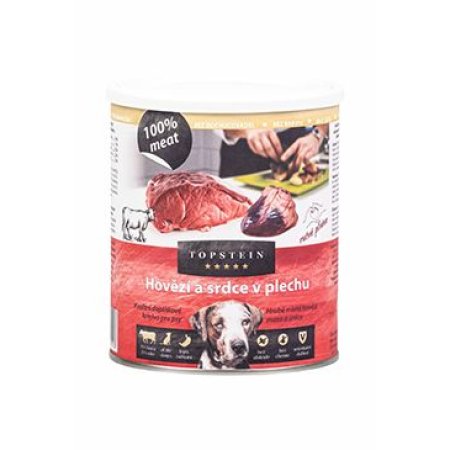Topstein hovädzie a srdce v plechu 800 g