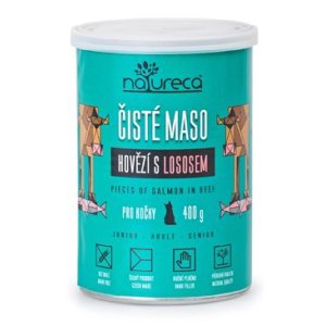 NATURECA konz. hovädzie s lososom pre mačky 400g