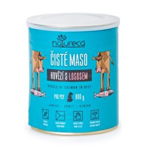 NATURECA konz. hovädzie s lososom pre psov 800g