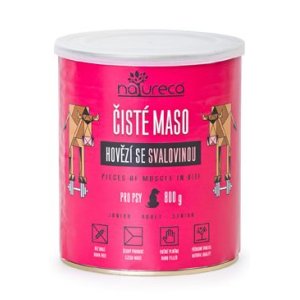 NATURECA konz. hovädzie so svalovinou pre psov 800g