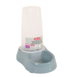 Miska sa zásob. na vodu/krmivo 0,65l modrá Zolux