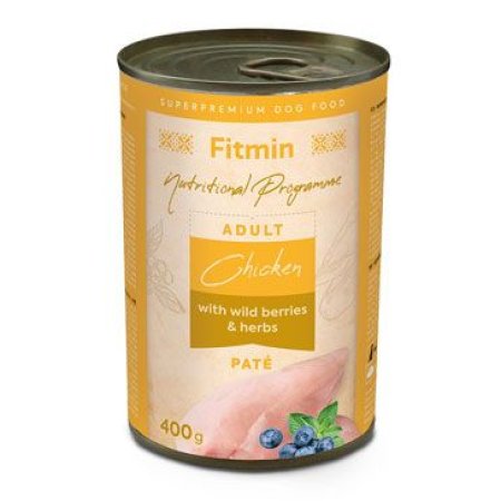 Fitmin Program Konzerva kuracie s bylinkami a lesnými plodmi pre psov 400 g