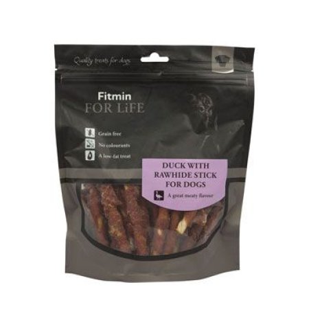 Fitmin dog For Life treat duck with rawhide stick 400 g