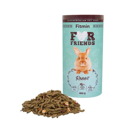 Fitmin For Friends kompletné krmivo pre králiky 450 g