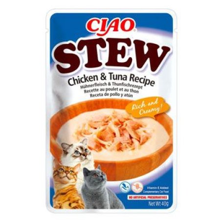 Chúru Cat CIAO Stew Chicken&Tuna Recipe 40g