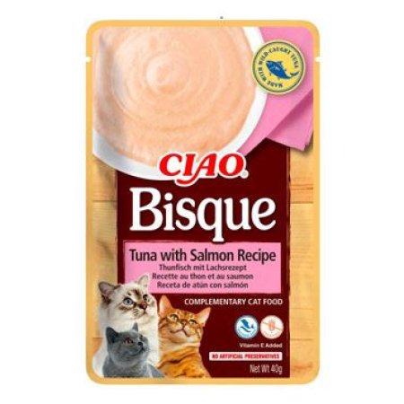 Chúru Cat CIAO Bisque Tuna with salmon Recipe 40g