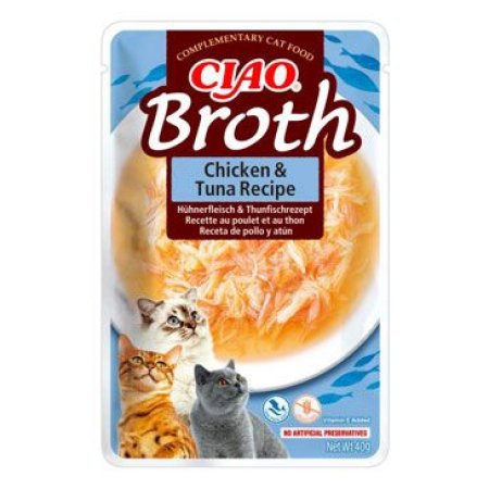 Chúru Cat CIAO Broth Chicken&Tuna Recipe 40g