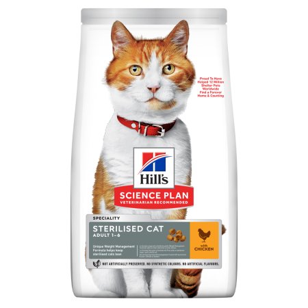 Hill’s Science Plan granule pre kastrované dospelé mačky s kuracím 15 kg