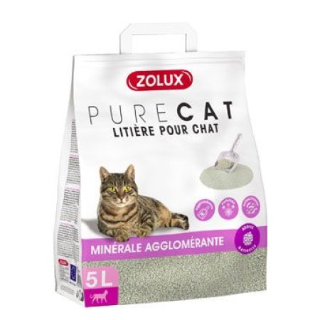 Podstielka PURECAT antibacterial scent clump 5l Zolux