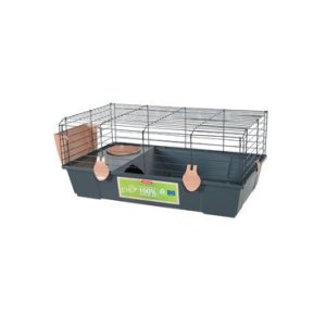 Klietka morča EHOP 80cm sivá/ružová s výbavou Zolux