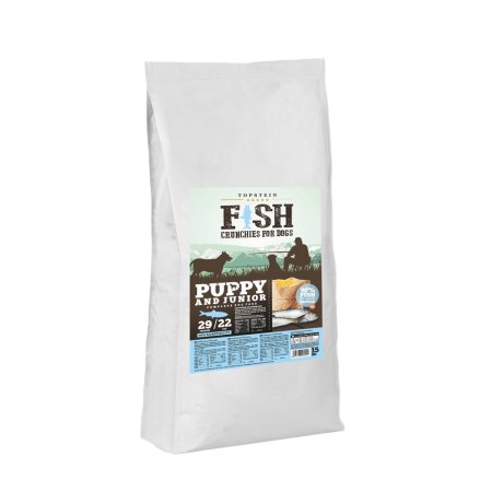 Topstein Fish Crunchies for dogs Puppy and Junior 15 kg