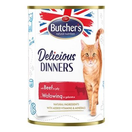 Butcher's Cat Delicious hovädzie v želé konz. 400g