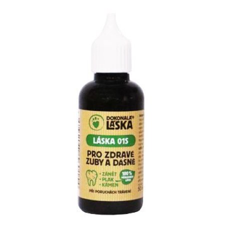 LÁSKA 01S Pre zdravé zuby a ďasná psov 50ml