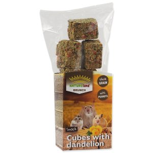 Pochúťka NATURE LAND Brunch celozrnné kocky s púpavou