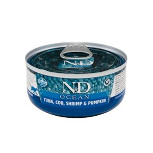 N&D CAT OCEAN Adult Tuna & Cod & Shrimp & Pumpkin 70g