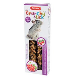 Pochúťka CRUNCHY STICK šípok/ríbezľa pre činčily Zolux