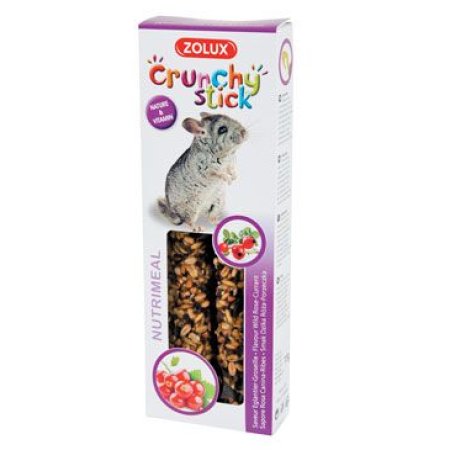 Pochúťka CRUNCHY STICK šípok/ríbezľa pre činčily Zolux