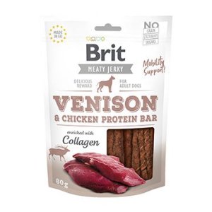 Brit Jerky Venison Proteín Bar 80g