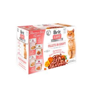 Brit Care Cat Fillets Gravy Flavour box 4 * 3psc (12 * 85g)