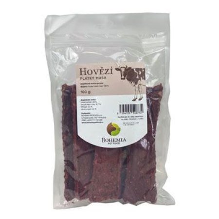 Bohemia Pet Food Hovädzie plátky 100 g