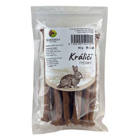 Bohemia Pet Food Králičie tyčinky 85 g