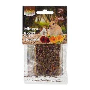 Kameň NATURE LAND Nibble minerálny s kvetmi 100 g