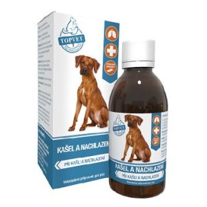 Kašeľ a prechladnutie sirup pre psov TOPVET 200ml