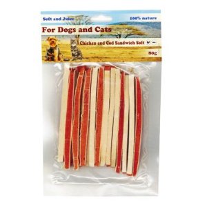 Pochúťka Sandwich kurá s treskou 80g