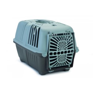 Beeztees Prepravka pre mačky PRATIKO tmavo šedá/svetlo šedá 48X31X33cm