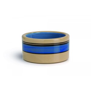 Beeztees Miska pre mačky STRIPES modrá 11,5cm