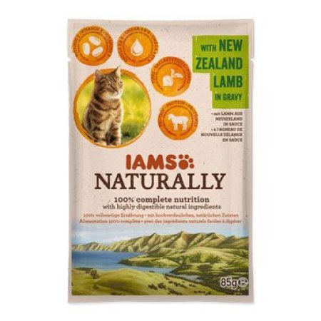 Kapsička IAMS Cat Naturally with New Zealand Lamb in Gravy 85g