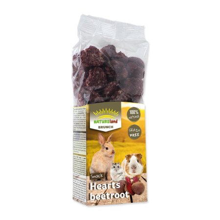 Pochúťka NATURE LAND Brunch srdiečka s červenou repou 150 g