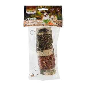 Pochúťka NATURE LAND Nibble valec dva druhy zeleniny 160 g
