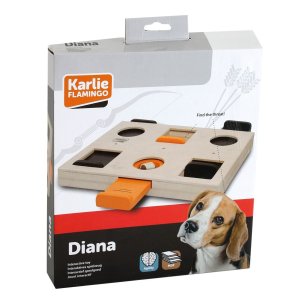 Karlie Interaktivní drevená hračka Diana 29x24x2, 5cm