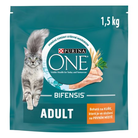 Purina One Adult kura a celozrnné obilniny 1,5 kg
