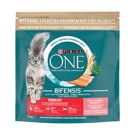 Purina One Sterilcat s lososom a pšenicou 1,5 kg