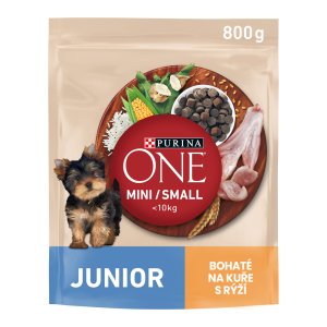 Purina One Mini Junior Dog kura s ryžou 800 g