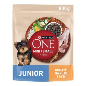 Purina One Mini Junior Dog kura s ryžou 800 g