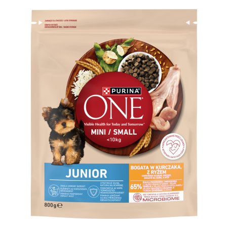 Purina One Mini Junior Dog kura s ryžou 800 g