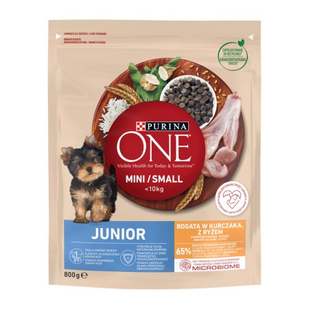 Purina One Mini Junior Dog kura s ryžou 800 g