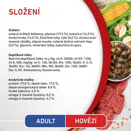 Purina One Mini Adult Dog hovädzie s ryžou 800 g