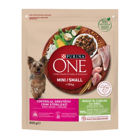 Purina One Mini Weight Control Dog morčacie s ryžou 800 g