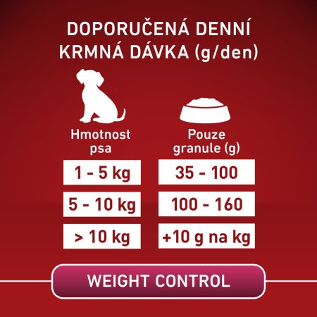 Purina One Mini Weight Control Dog morčacie s ryžou 800 g
