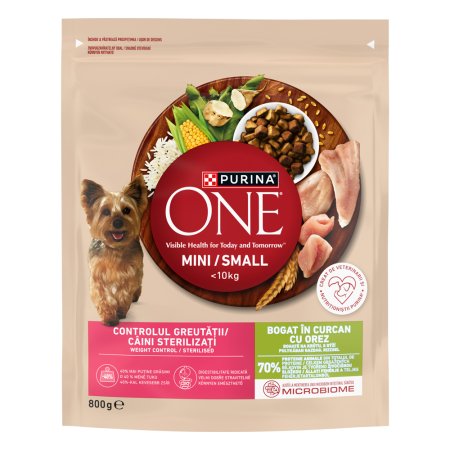 Purina One Mini Weight Control Dog morčacie s ryžou 800 g